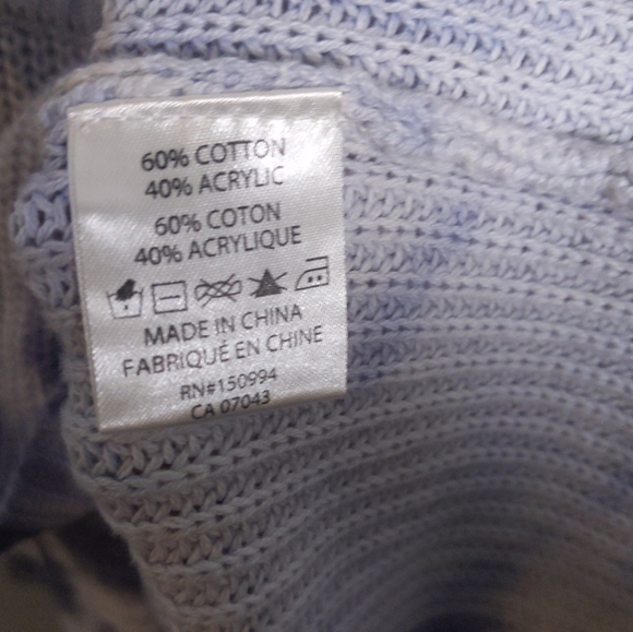 Belldini Blue Tie Dye Sweater Pullover Long Sleeve Knit Nordstrom New Women’s - Picture 8 of 9